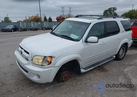 2005 Toyota Sequoia Limited V8 из США, поврежденный, VIN 5TDBT48A05S251979